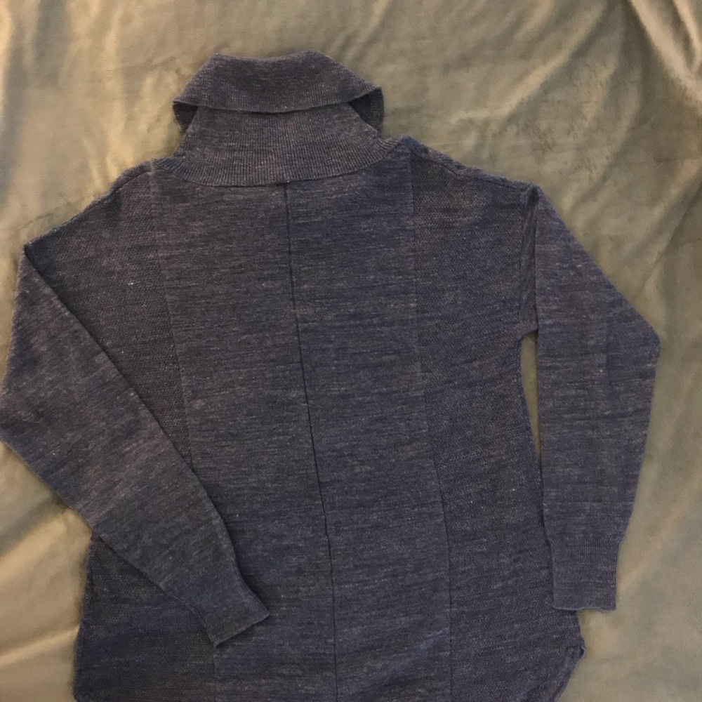 Leo & Nicole Jaqueline Cotton Cowl Neck Pullover size L